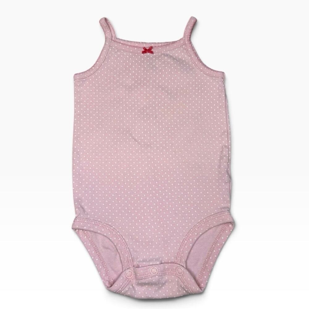 Carter's Tank Top Bodysuit Girls Summer Pink 12 Months